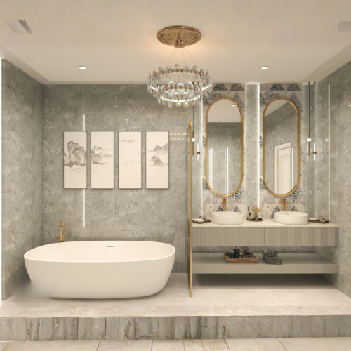 Regal Casablanca moroccan bathroom with bathtub