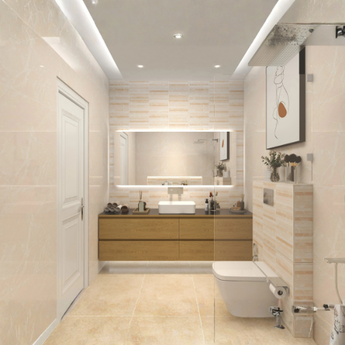 Aquatic Bohemia artistic bathroom design with moroccan tiles