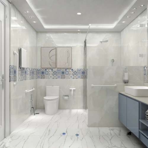 Comfort Cascades Moroccan senior citizen bathroom design