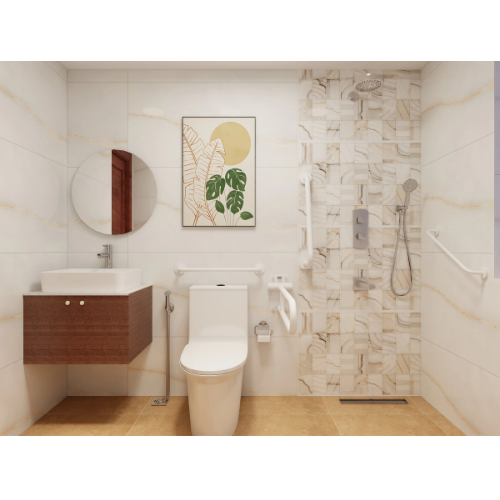 Azure Embrace luxury senior citizen bathroom design
