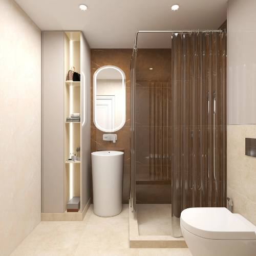 Azure Tranquility small bathroom design