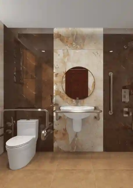 Senior citizen washroom design